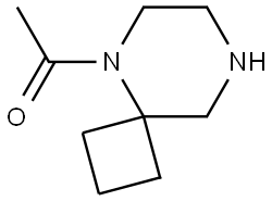 Ethanone, 1-(5,8-diazaspiro[3.5]non-5-yl)- Struktur