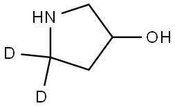 pyrrolidin-5,5-d2-3-ol Struktur