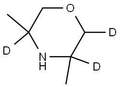 3,5-dimethylmorpholine-2,3,5-d3 Struktur