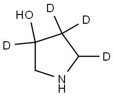 pyrrolidin-3,4,4,5-d4-3-ol Struktur