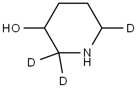 piperidin-2,2,6-d3-3-ol Struktur