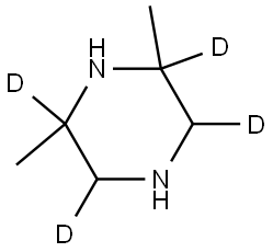 2,6-dimethylpiperazine-2,3,5,6-d4 Struktur