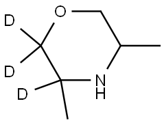 3,5-dimethylmorpholine-2,2,3-d3 Struktur