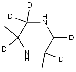 2,6-dimethylpiperazine-2,3,3,5,6-d5 Struktur