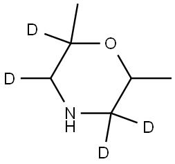 2,6-dimethylmorpholine-2,3,5,5-d4 Struktur