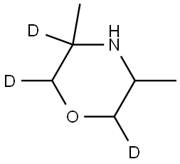 3,5-dimethylmorpholine-2,3,6-d3 Struktur