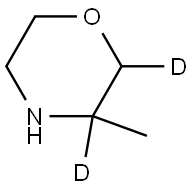 3-methylmorpholine-2,3-d2 Struktur