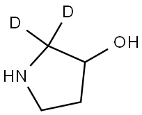 pyrrolidin-2,2-d2-3-ol Struktur