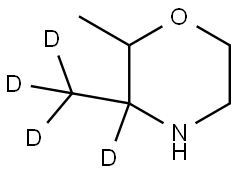 2-methyl-3-(methyl-d3)morpholine-3-d Struktur