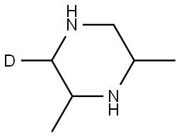 2,6-dimethylpiperazine-3-d Struktur