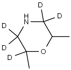 2,6-dimethylmorpholine-2,3,3,5,5-d5 Struktur