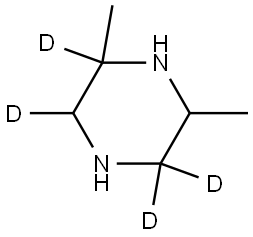 2,6-dimethylpiperazine-2,3,5,5-d4 Struktur