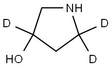 pyrrolidin-3,5,5-d3-3-ol Struktur