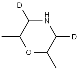 2,6-dimethylmorpholine-3,5-d2 Struktur