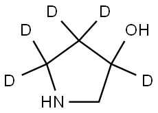 pyrrolidin-3,4,4,5,5-d5-3-ol Struktur