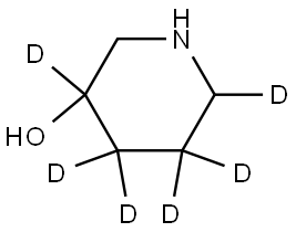 piperidin-3,4,4,5,5,6-d6-3-ol Struktur