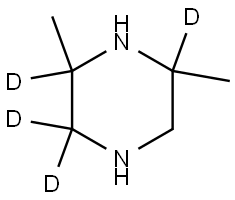 2,6-dimethylpiperazine-2,3,3,6-d4 Struktur