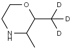 3-methyl-2-(methyl-d3)morpholine Struktur