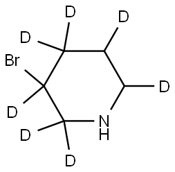 3-bromopiperidine-2,2,3,4,4,5,6-d7 Struktur