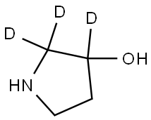 pyrrolidin-2,2,3-d3-3-ol Struktur