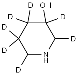 piperidin-2,3,4,4,5,5,6-d7-3-ol Struktur