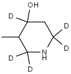 3-methylpiperidin-2,2,4,6,6-d5-4-ol Struktur