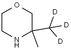 3-methyl-3-(methyl-d3)morpholine Struktur