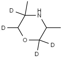 3,5-dimethylmorpholine-2,2,5,6-d4 Struktur