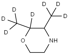 2,3-bis(methyl-d3)morpholine-2-d Struktur