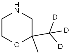 2-methyl-2-(methyl-d3)morpholine Struktur