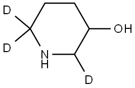 piperidin-2,6,6-d3-3-ol Struktur