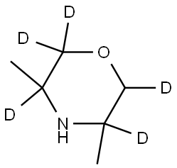 3,5-dimethylmorpholine-2,2,3,5,6-d5 Struktur