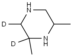 2,6-dimethylpiperazine-2,3-d2 Struktur