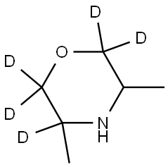 3,5-dimethylmorpholine-2,2,3,6,6-d5 Struktur