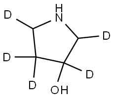 pyrrolidin-2,3,4,4,5-d5-3-ol Struktur