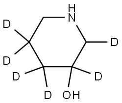 piperidin-2,3,4,4,5,5-d6-3-ol Struktur