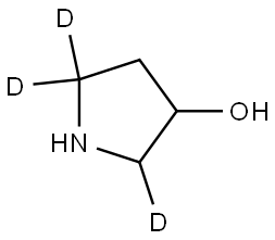 pyrrolidin-2,5,5-d3-3-ol Struktur