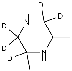 2,6-dimethylpiperazine-2,3,3,5,5-d5 Struktur