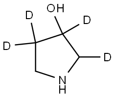 pyrrolidin-2,3,4,4-d4-3-ol Struktur