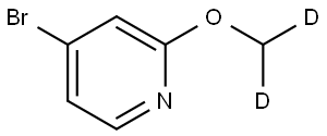 4-bromo-2-(methoxy-d2)pyridine Struktur