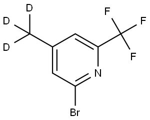 2-bromo-4-(methyl-d3)-6-(trifluoromethyl)pyridine Struktur