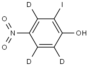 2-iodo-4-nitrophen-3,5,6-d3-ol Struktur