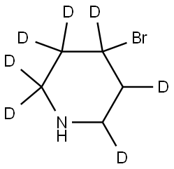 4-bromopiperidine-2,2,3,3,4,5,6-d7 Struktur