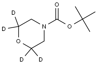 tert-butyl morpholine-4-carboxylate-2,2,6,6-d4 Struktur