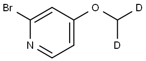 2-bromo-4-(methoxy-d2)pyridine Struktur