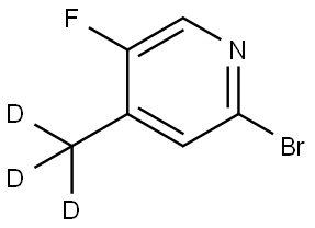 2-bromo-5-fluoro-4-(methyl-d3)pyridine Struktur