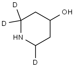 piperidin-2,2,6-d3-4-ol Struktur