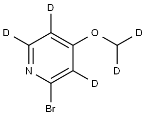 2-bromo-4-(methoxy-d2)pyridine-3,5,6-d3 Struktur