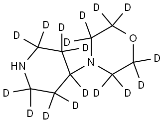 4-(piperidin-4-yl-2,2,3,3,4,5,5,6,6-d9)morpholine-2,2,3,3,5,5,6,6-d8 Struktur