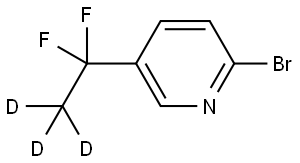 2-bromo-5-(1,1-difluoroethyl-2,2,2-d3)pyridine Struktur